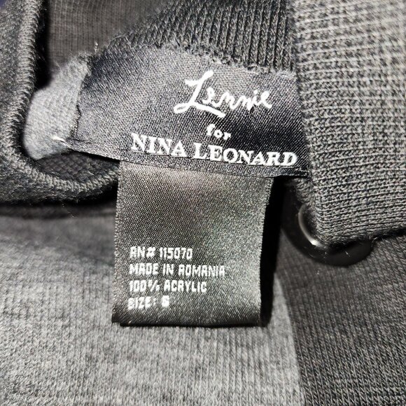 Women's Lemmie for Nina Leonard Half Swing Jacket Small Sweater Romania Mock - Picture 5 of 5
